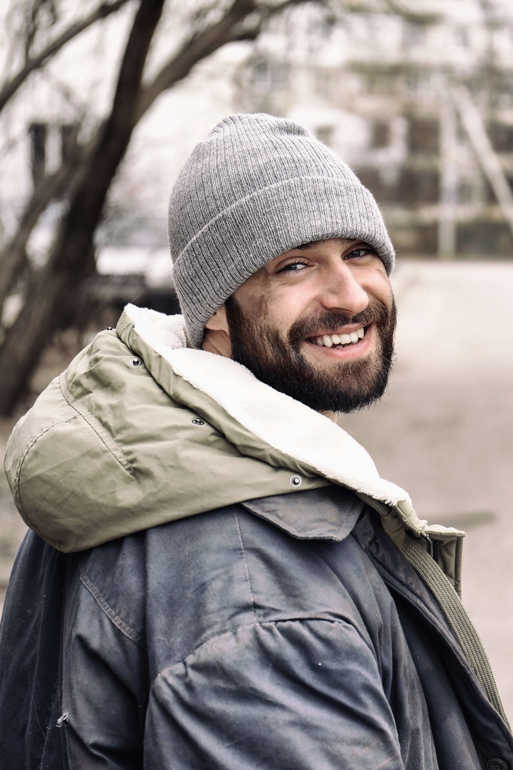 A homeless man who has been helped by Derventio