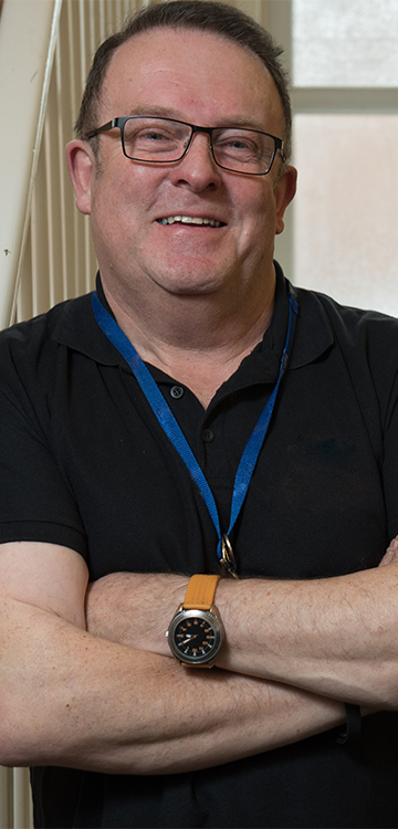 Ron, housing officer at Derventio